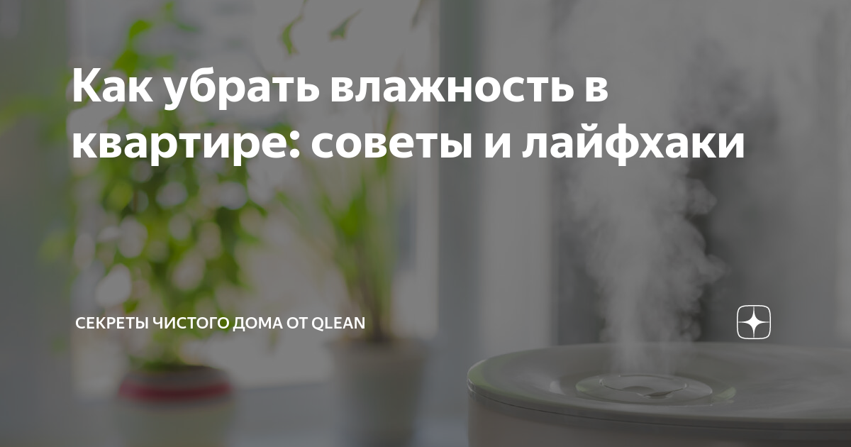Как убрать влажность в доме