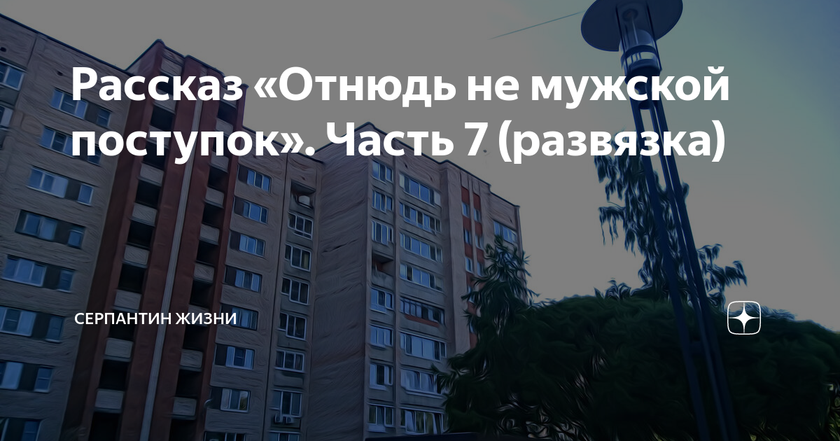 Рассказ «Отнюдь не мужской поступок». Часть 7 (развязка) | СЕРПАНТИН ...