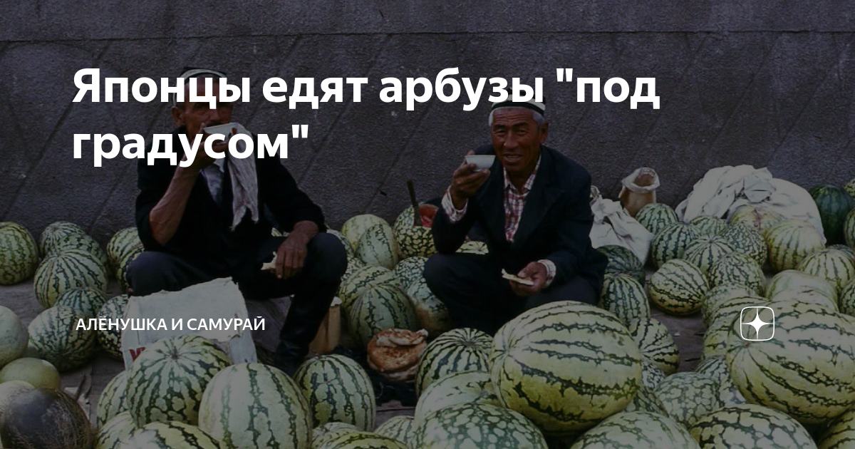Японцы едят арбузы "под градусом" | Алёнушка и самурай | Дзен