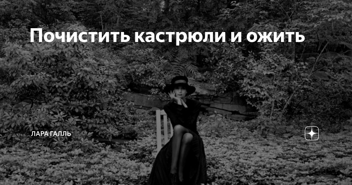 Почистить кастрюли и ожить | Лара Галль | Дзен