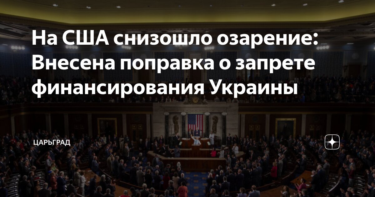 На США снизошло озарение: Внесена поправка о запрете финансирования ...