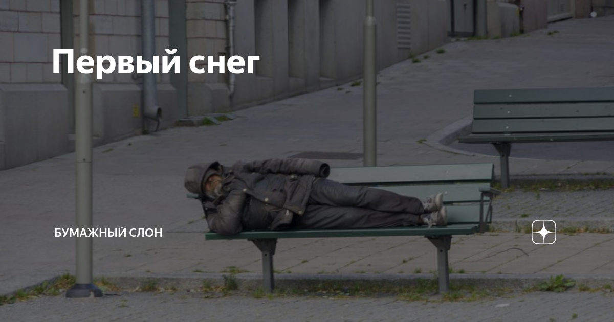 Первый снег | Бумажный Слон | Дзен