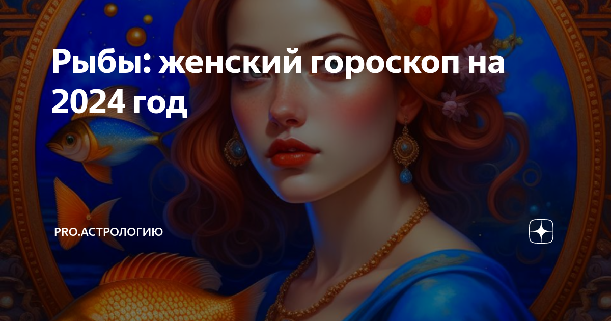 Рыбы: женский гороскоп на 2024 год | PRO.Астрологию | Дзен