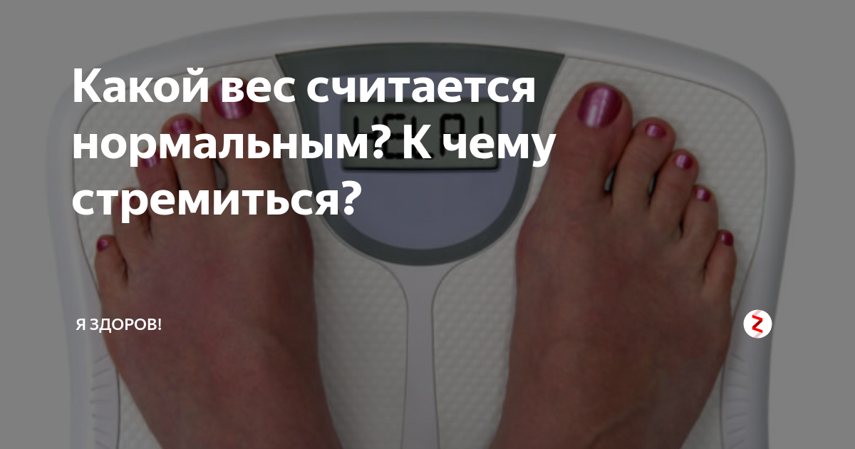 Какой вес считается нормальным? К чему стремиться? | Я Здоров! | Дзен