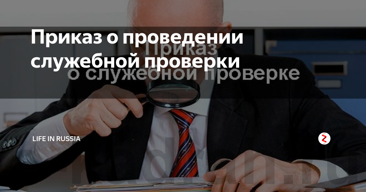 Приказ о проведении служебной проверки | life in Russia | Дзен