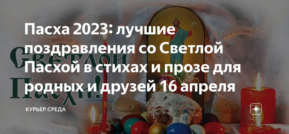 Пасха в 2023 году