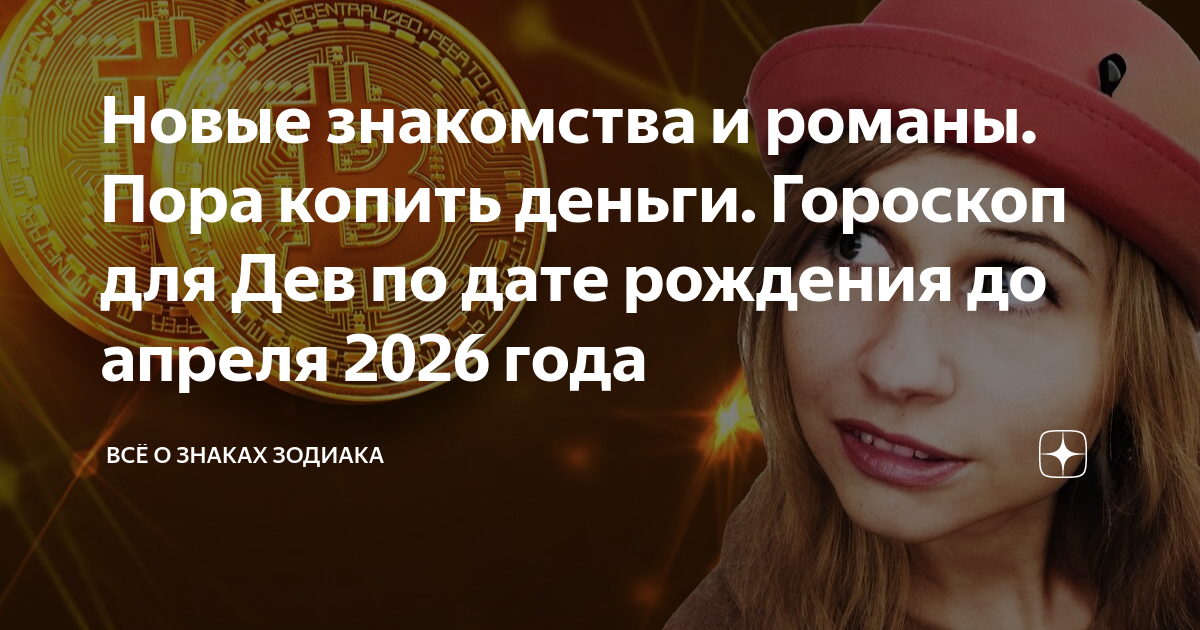 Новые знакомства и романы. Пора копить деньги. Гороскоп для Дев по дате ...