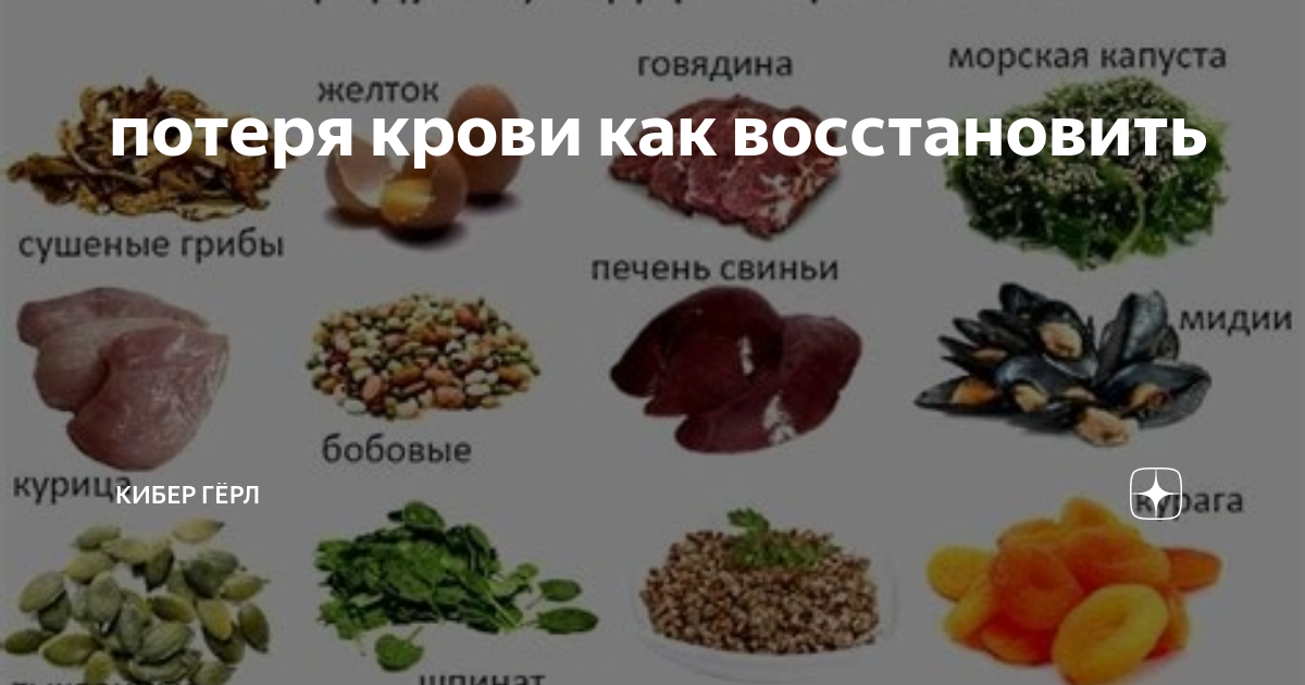 Что есть чтобы восстановить кровь