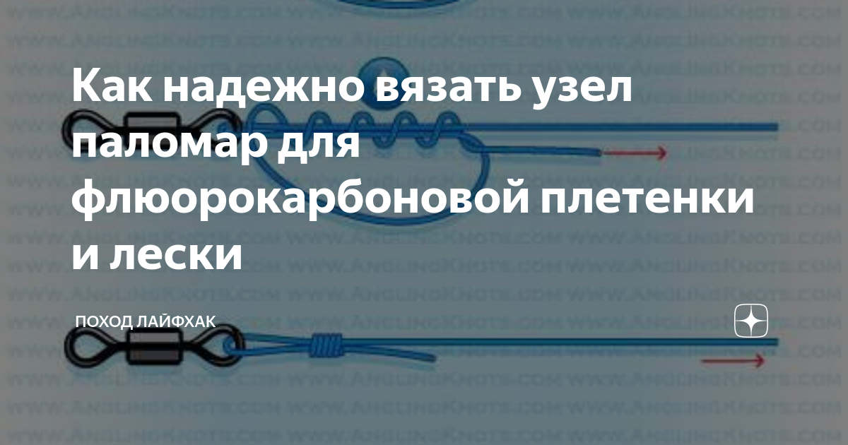 Узел паломар как вязать схема Как привязать поводок к основной леске: виды узлов, фото