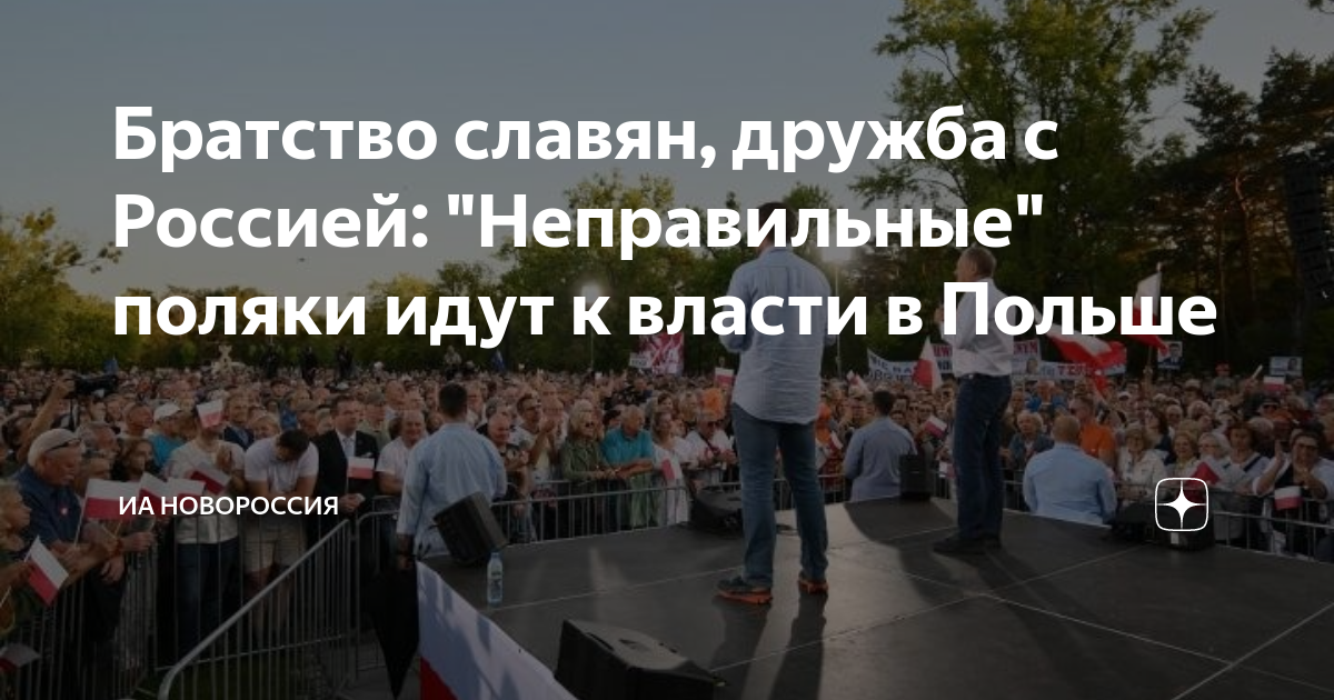 Братство славян, дружба с Россией: "Неправильные" поляки идут к власти ...