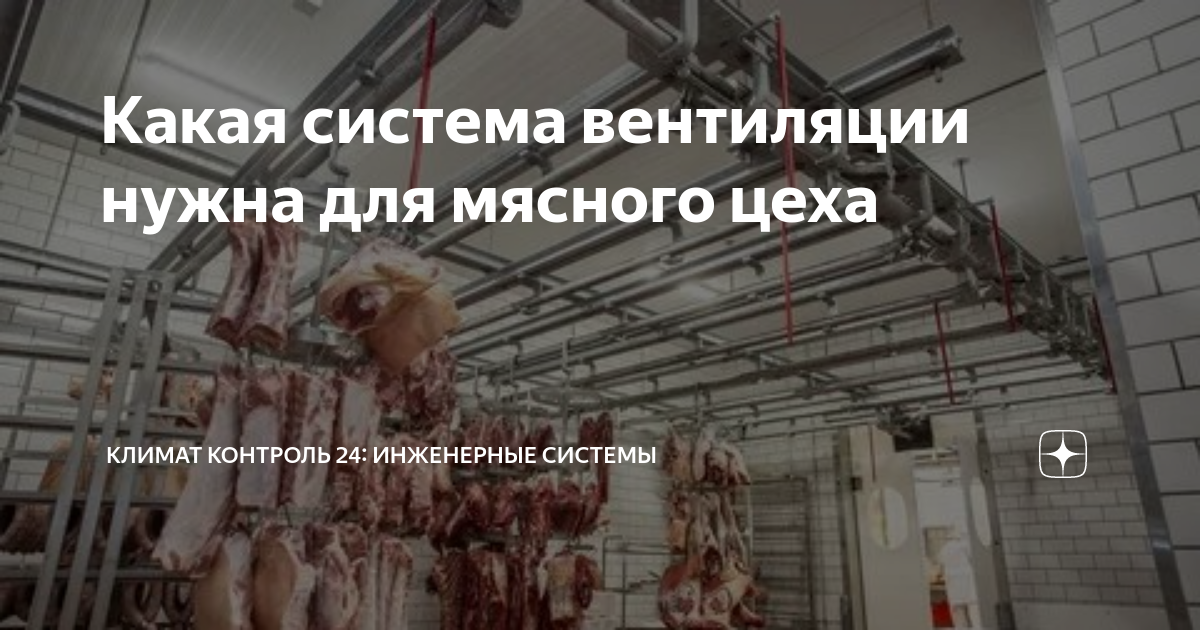 Какая система вентиляции нужна для мясного цеха | Климат Контроль инженерные системы | Дзен