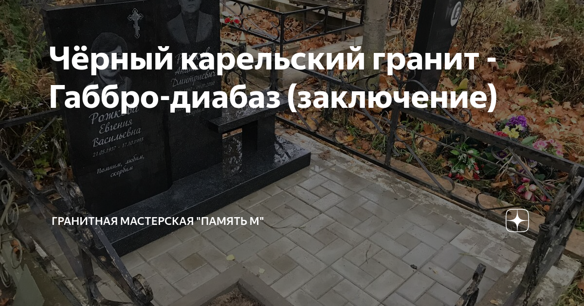 Чёрный карельский гранит - Габбро-диабаз (заключение) | Гранитная ...