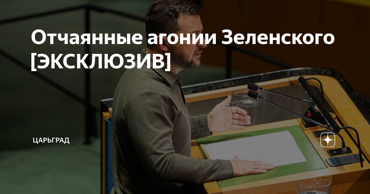 Отчаянные агонии Зеленского [ЭКСКЛЮЗИВ] | Царьград | Дзен