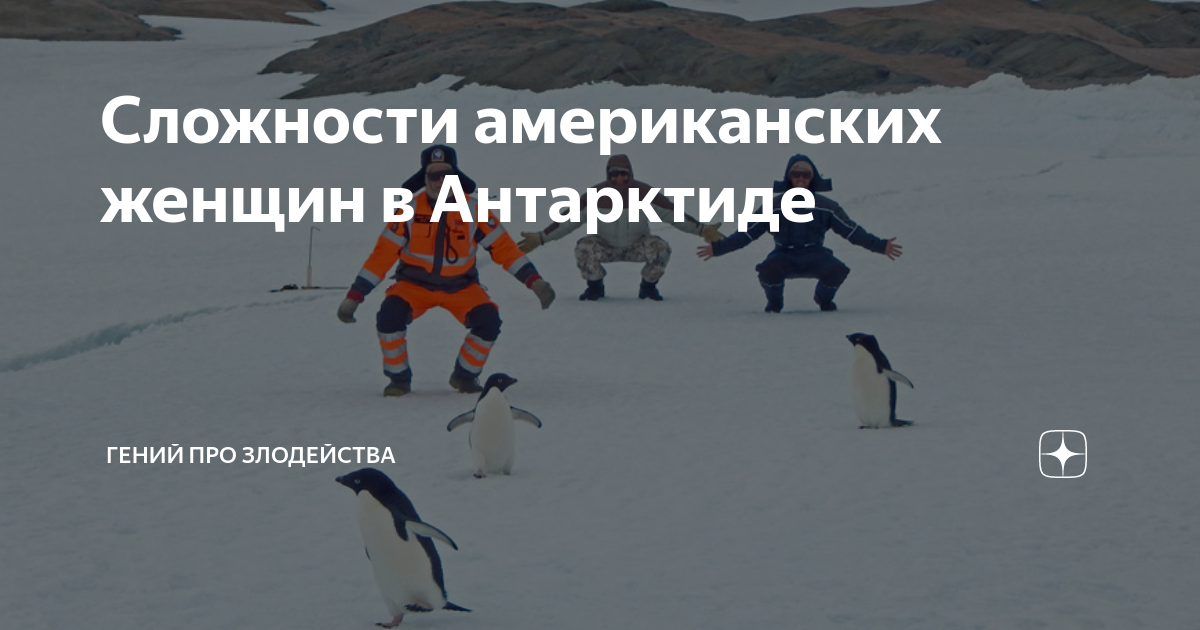 Сложности американских женщин в Антарктиде | Гений про злодейства |Дзен