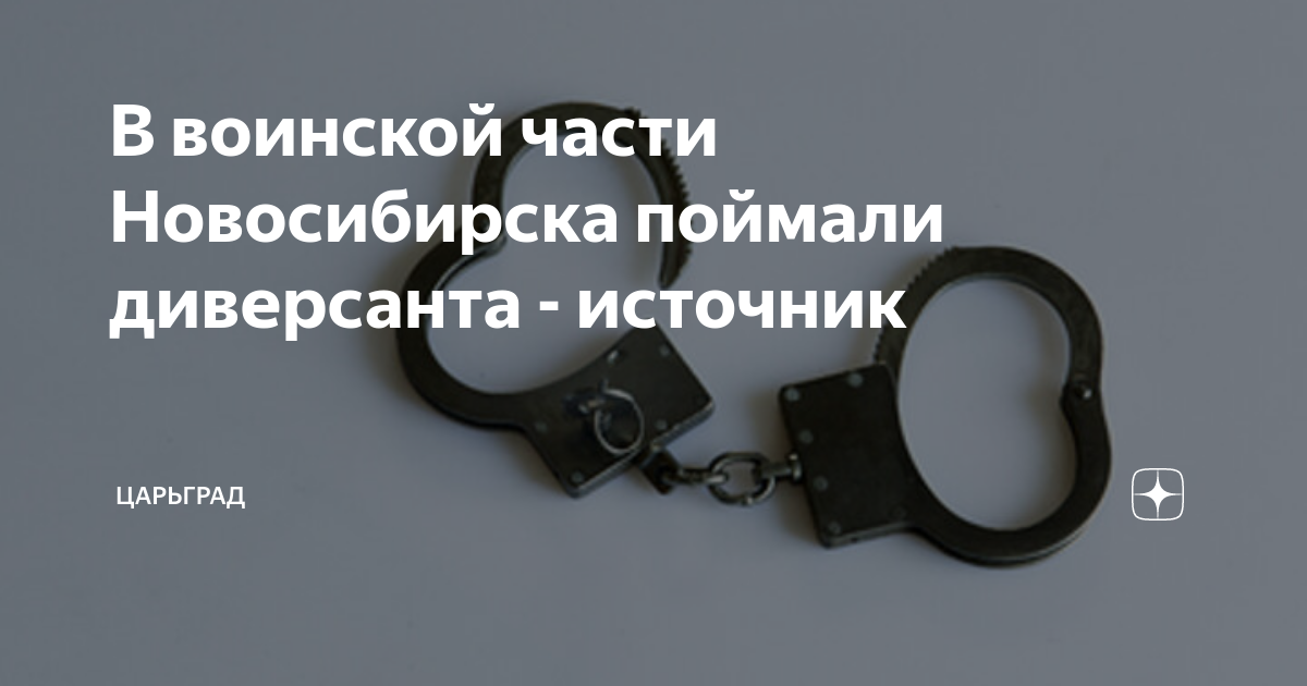 В воинской части Новосибирска поймали диверсанта - источник | Царьград