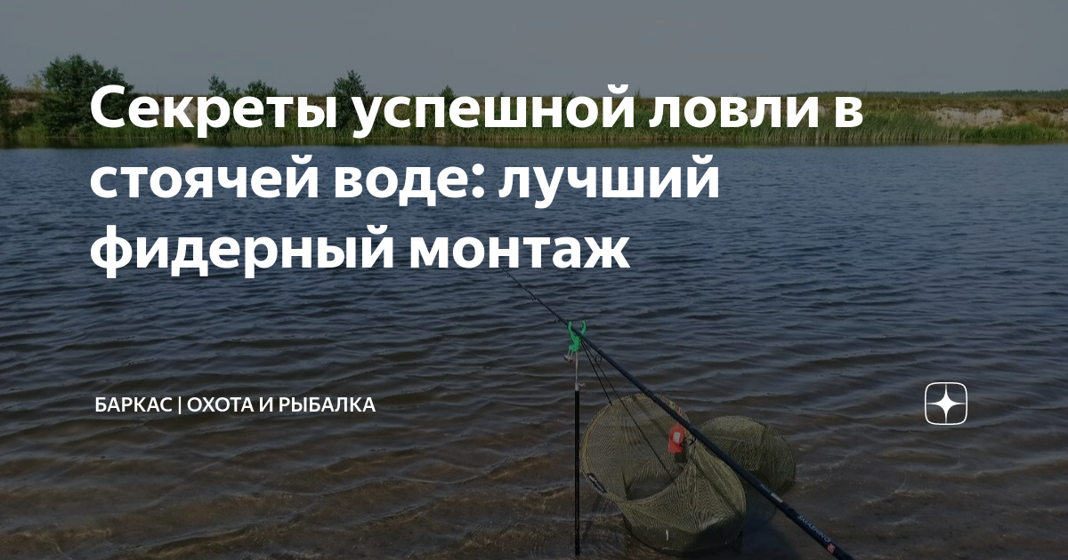 Секреты успешной ловли в стоячей воде: лучший фидерный монтаж | Баркас ...