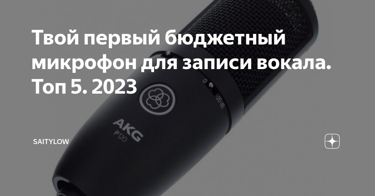 Твой первый бюджетный микрофон для записи вокала. Топ 5. 2023 ...