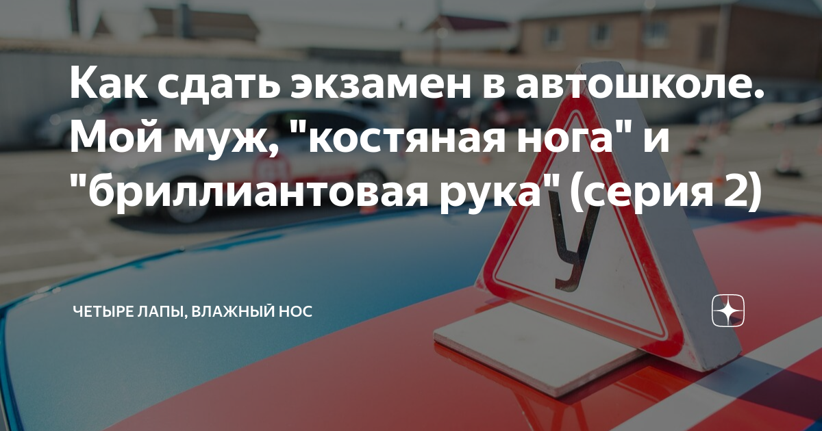 Как сдать экзамен в автошколе. Мой муж, \"костяная нога\" и ...