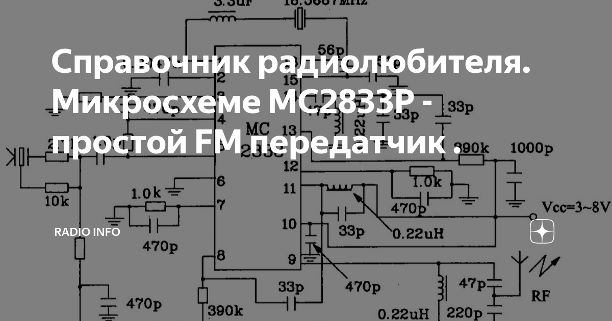 Трансиверы / Передатчик на микросхеме Motorola MC2833