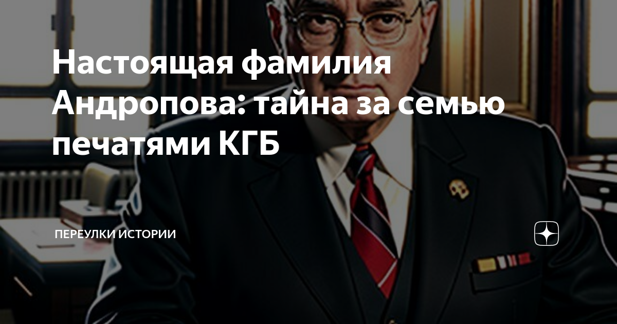 Значение фамилии Андропов. Фамилия Андропова настоящая и его Национальность.