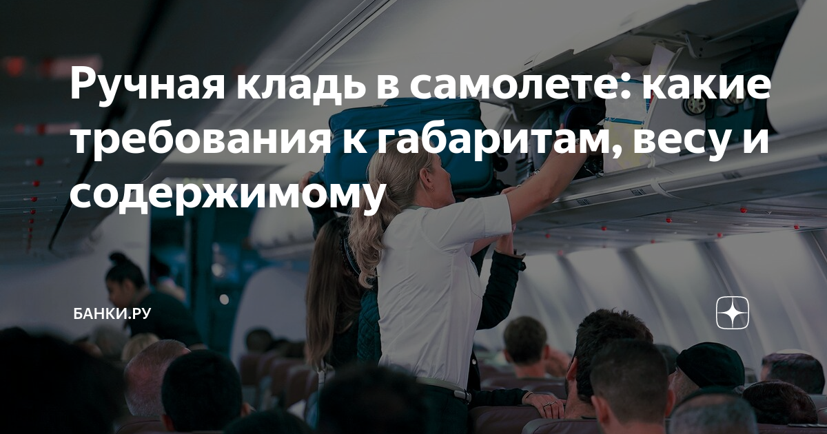Ручная кладь в самолете: какие требования к габаритам, весу и ...