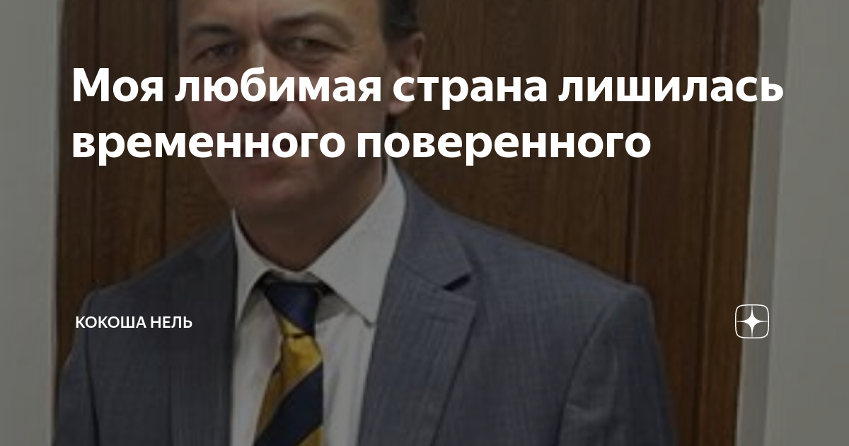Моя любимая страна лишилась временного поверенного | Кокоша Нель | Дзен