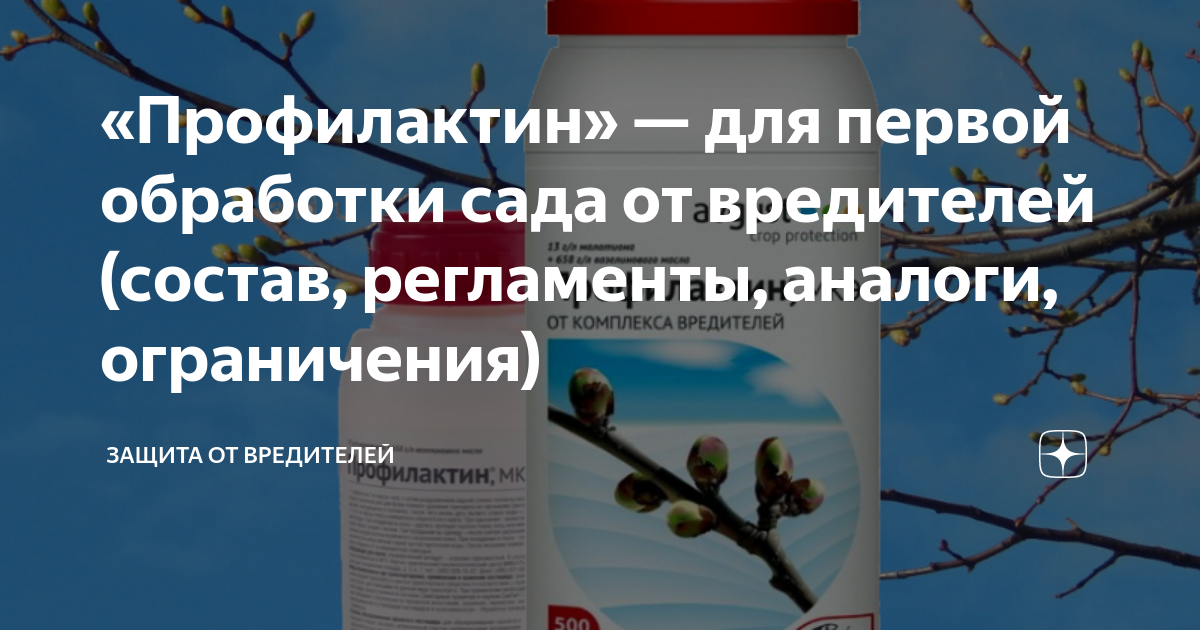 «Профилактин» — для первой обработки сада от вредителей (состав ...