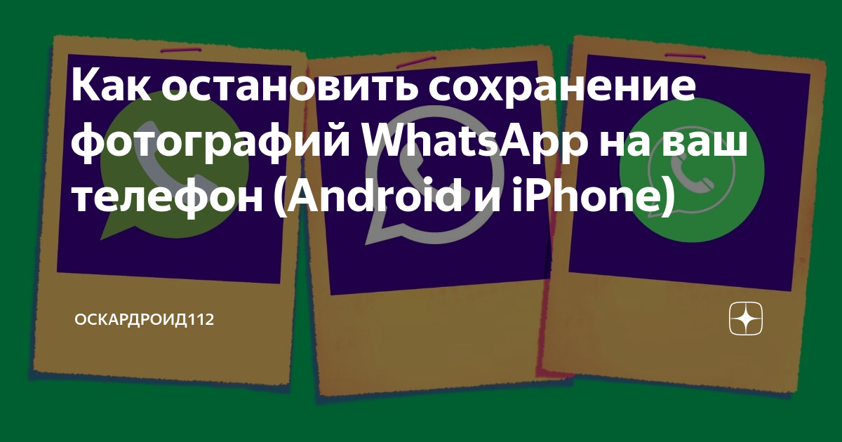 Как запретить WhatsApp сохранять фотографии из чатов в галерею смартфона - Лайфхакер