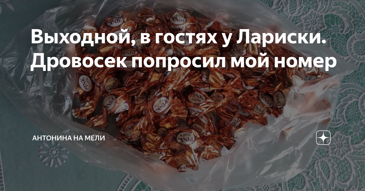 Выходной, в гостях у Лариски. Дровосек попросил мой номер | Антонина на ...