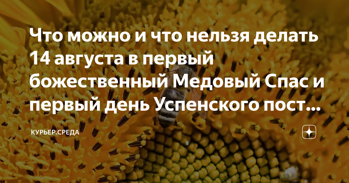 Что нельзя делать 14 августа 2024 г