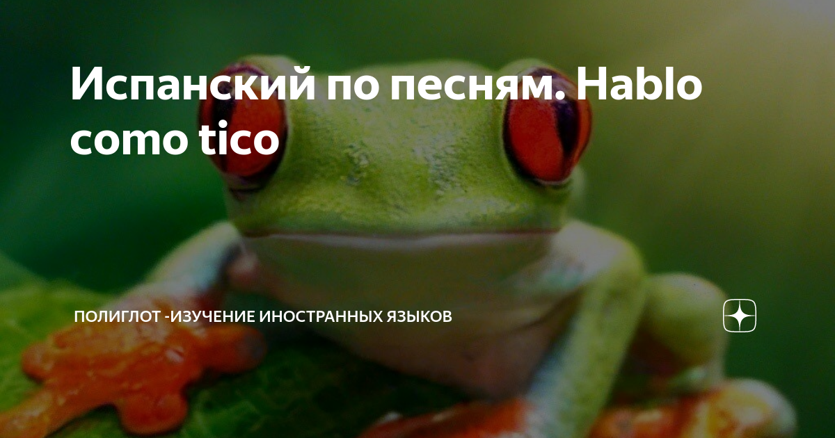 Испанский по песням. Hablo como tico | Полиглот -изучение иностранных ...