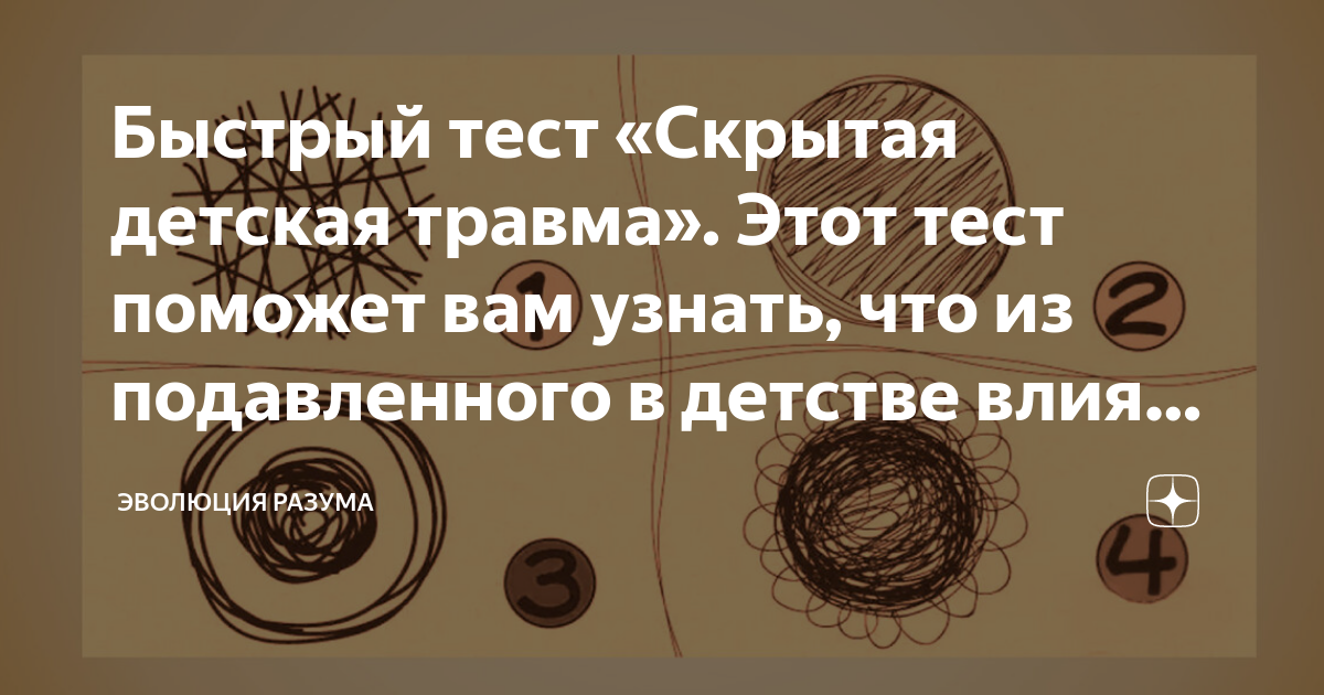 ваша детская травма тест