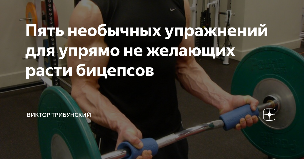Пять необычных упражнений для упрямо не желающих расти бицепсов ...