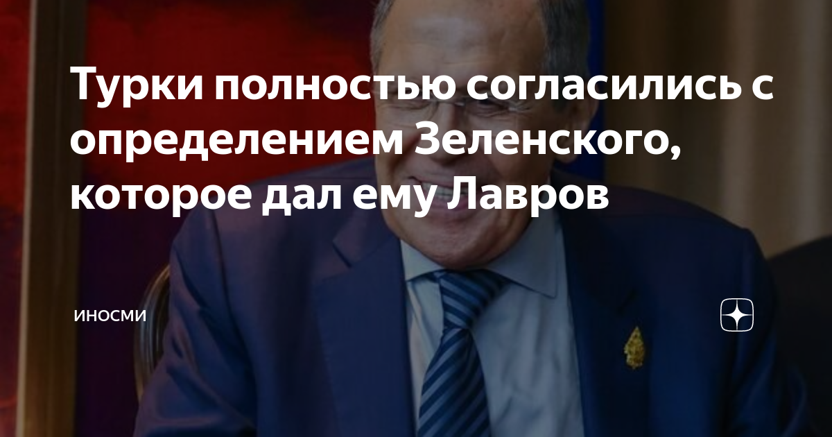 Турки полностью согласились с определением Зеленского, которое дал ему ...