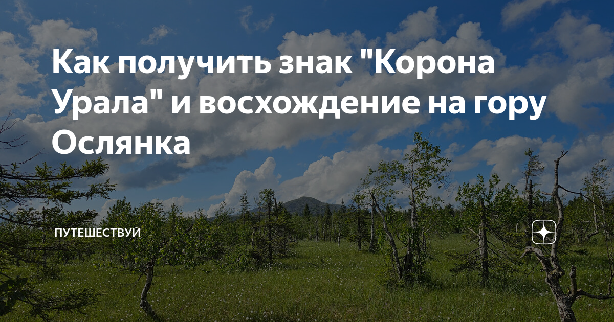 Гора Ослянка восхождение