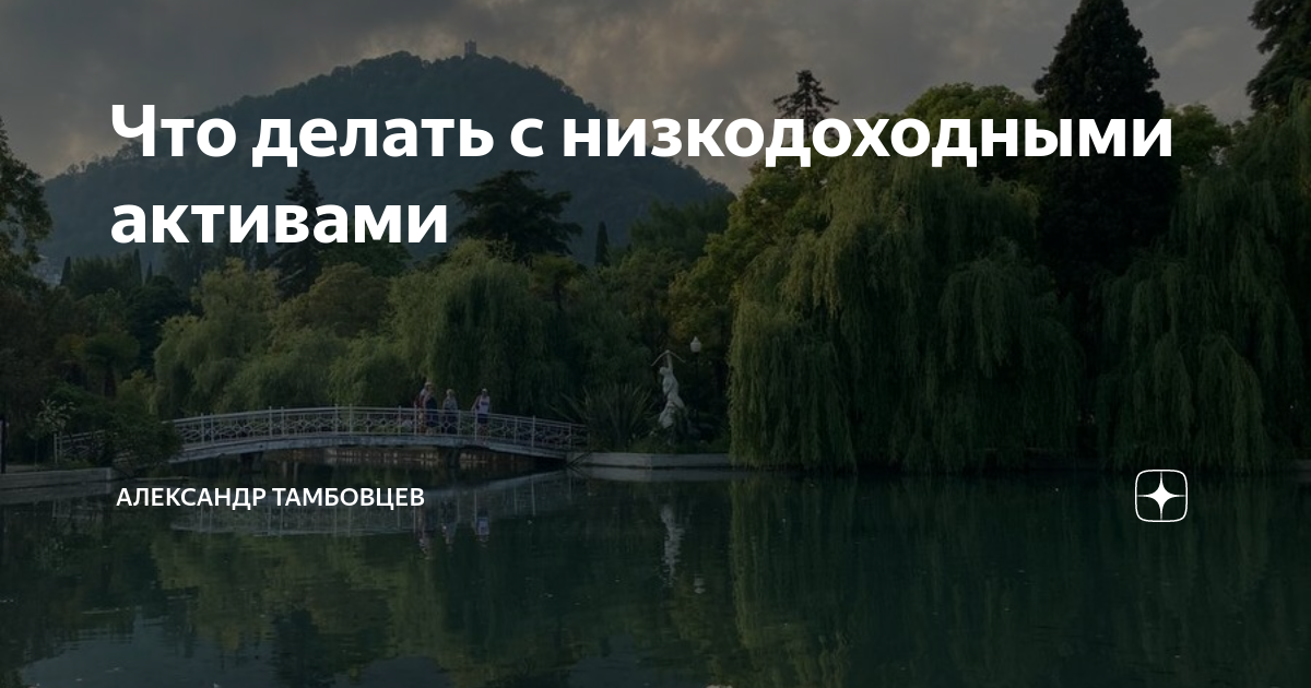 Что делать с низкодоходными активами | Александр Тамбовцев | Дзен