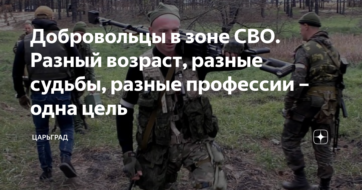 Добровольцы в зоне СВО. Разный возраст, разные судьбы, разные профессии ...