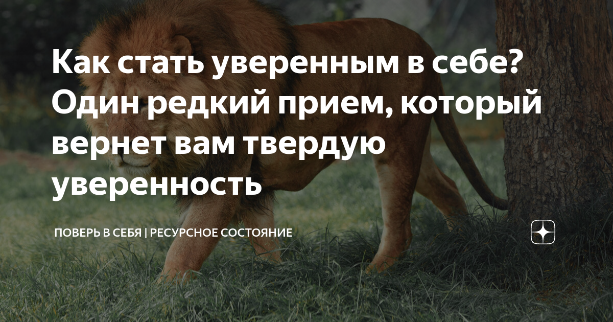 Как стать уверенным в себе? Один редкий прием, который вернет вам ...