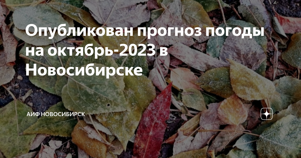 прогноз погоды в новосибирске на октябрь месяц