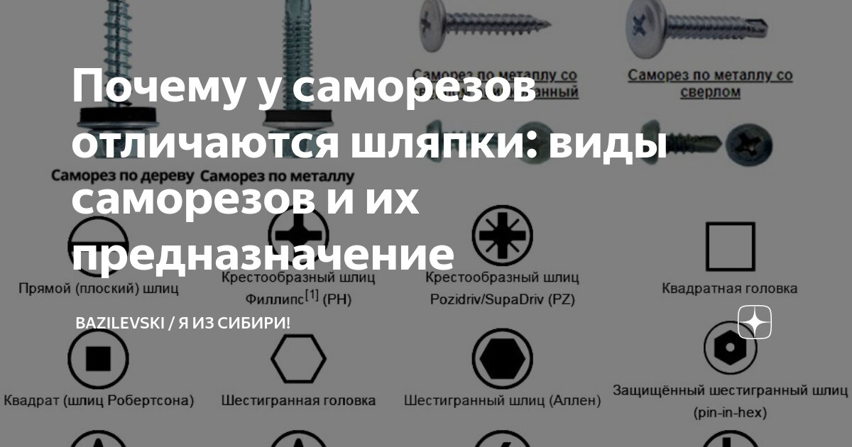 Чем отличается саморез от шурупа