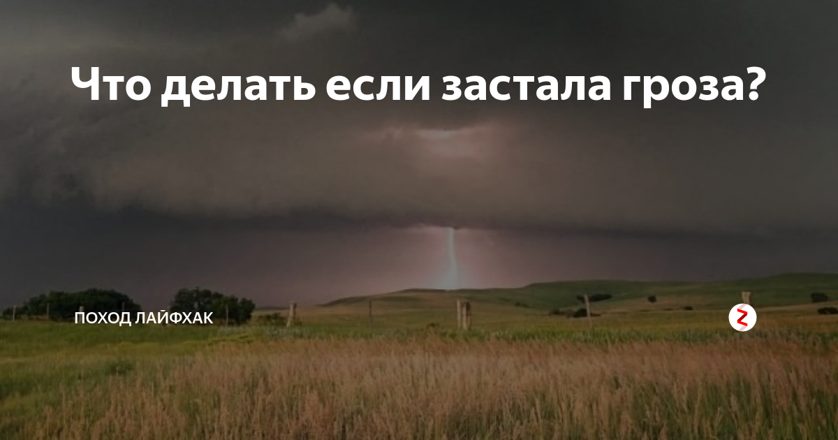 Что делать, если гроза застала вас вне дома | СовеToYou | Дзен