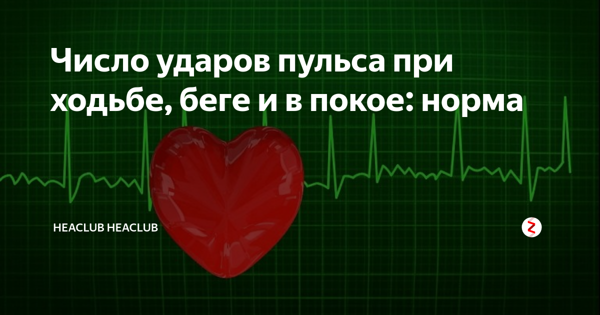 пульс при беге в 20 лет