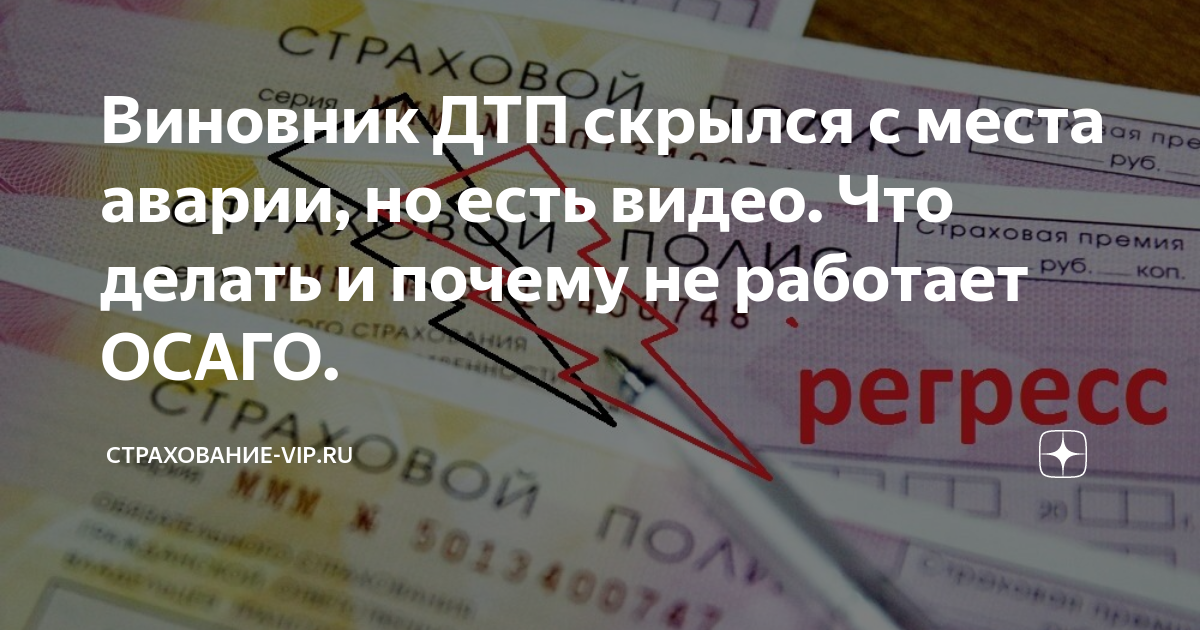 Первые действия после аварии со сбежавшим виновником