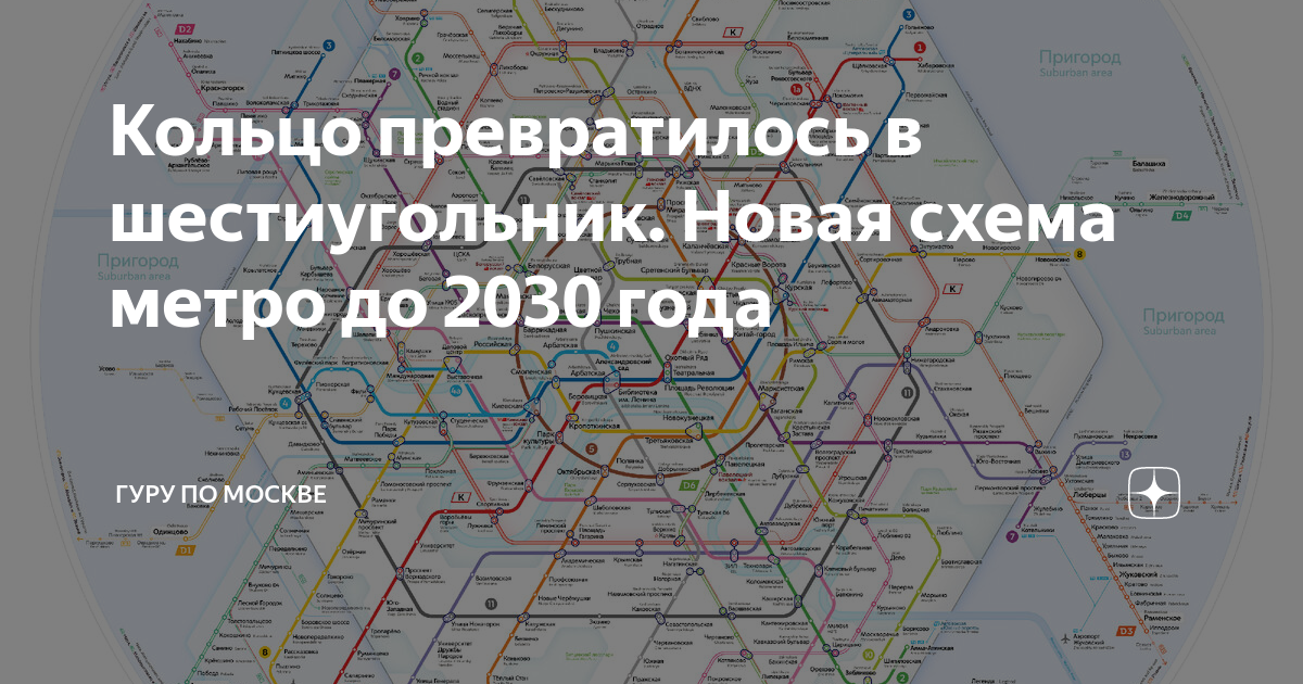 Схема метро 2030