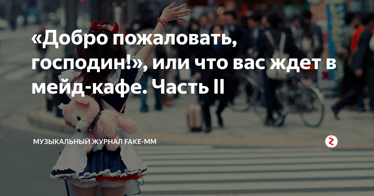 Добро пожаловать, господин!», или что вас ждет в мейд-кафе. Часть II