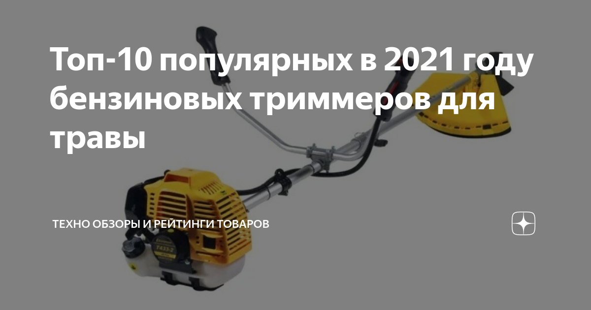Топ-10 популярных в 2021 году бензиновых триммеров для травы | Техно ...