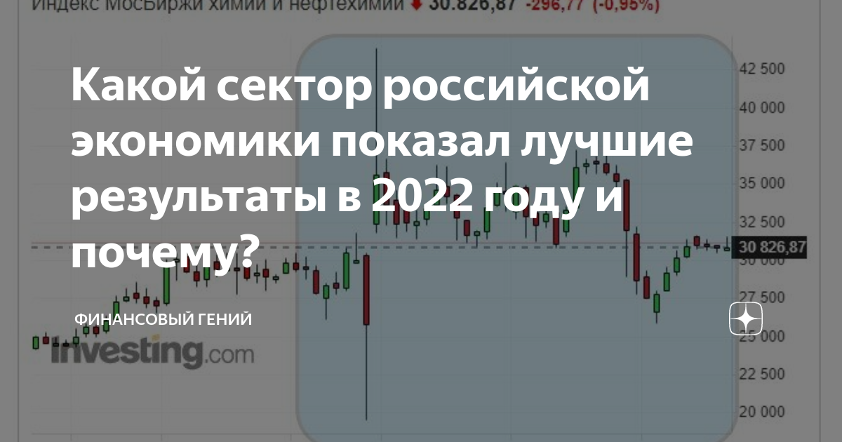 Какой сектор российской экономики показал лучшие результаты в 2022 году ...