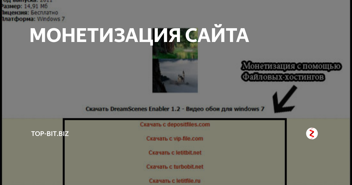 МОНЕТИЗАЦИЯ САЙТА | Top-Bit.Biz | Дзен