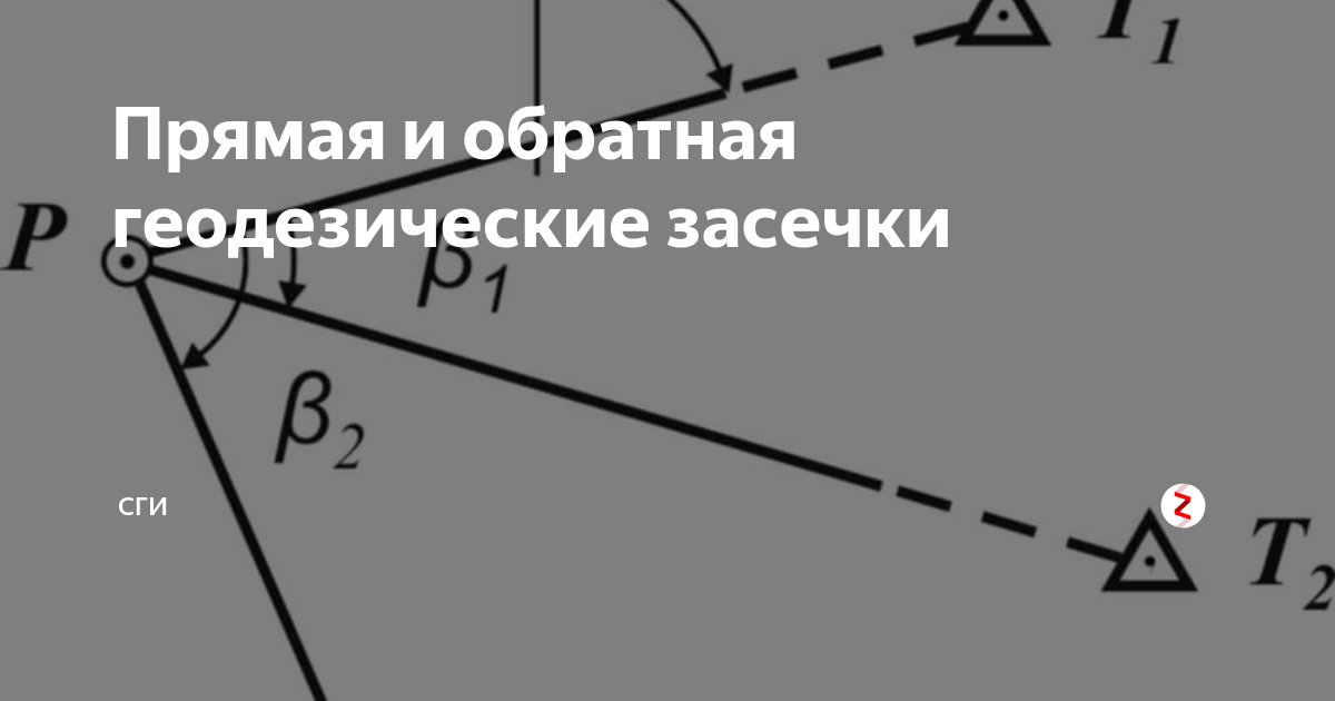 Угловая засечка в геодезии. Прямая и Обратная засечка в геодезии.