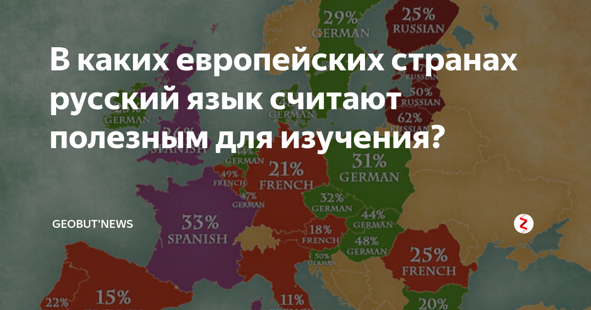 Карта русскоговорящих стран